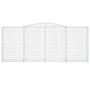 Cesta gaviones forma arco hierro galvanizado 400x50x160/180 cm de vidaXL, Maceteros y jardineras - Ref: Foro24-153538, Precio...