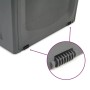 Caja de almacenaje polipropileno negra 118x53x57 cm de vidaXL, Cestas para almacenaje - Ref: Foro24-153887, Precio: 89,79 €, ...