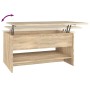Mesa de centro madera contrachapada roble Sonoma 80x50x40 cm en Mesas de centro | Comprar online en Foru.es