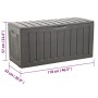 Caja de almacenaje polipropileno negra 118x53x57 cm de vidaXL, Cestas para almacenaje - Ref: Foro24-153887, Precio: 89,79 €, ...
