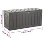 Caja de almacenaje polipropileno negra 118x53x57 cm de vidaXL, Cestas para almacenaje - Ref: Foro24-153887, Precio: 74,92 €, ...