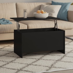 Mesa de centro madera de ingeniería negro 102x55,5x52,5 cm en Mesas de centro | Comprar online en Foru.es