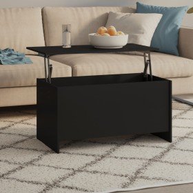 Mesa de centro madera de ingeniería negro 102x55,5x52,5 cm en Mesas de centro | Comprar online en Foru.es