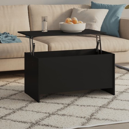 Mesa de centro madera de ingeniería negro 102x55,5x52,5 cm en Mesas de centro | Comprar online en Foru.es