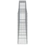 Cesta gaviones forma arco hierro galvanizado 400x30x100/120 cm de vidaXL, Maceteros y jardineras - Ref: Foro24-153525, Precio...