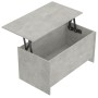 Mesa de centro madera ingeniería gris hormigón 102x55,5x52,5 cm en Mesas de centro | Comprar online en Foru.es