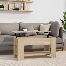 Mesa de centro madera de ingeniería roble Sonoma 101x49x52 cm en Mesas de centro | Comprar online en Foru.es