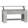 Mesa de centro madera de ingeniería gris hormigón 101x49x52 cm en Mesas de centro | Comprar online en Foru.es