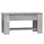 Mesa de centro madera de ingeniería gris hormigón 101x49x52 cm en Mesas de centro | Comprar online en Foru.es