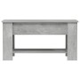 Mesa de centro madera de ingeniería gris hormigón 101x49x52 cm en Mesas de centro | Comprar online en Foru.es