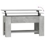 Mesa de centro madera de ingeniería gris hormigón 101x49x52 cm en Mesas de centro | Comprar online en Foru.es