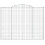Cesta gaviones forma arco hierro galvanizado 300x30x220/240 cm de vidaXL, Maceteros y jardineras - Ref: Foro24-153511, Precio...