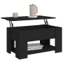 Mesa de centro madera de ingeniería negra 79x49x41 cm en Mesas de centro | Comprar online en Foru.es