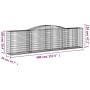 Cesta gaviones forma arco hierro galvanizado 400x50x100/120 cm de vidaXL, Maceteros y jardineras - Ref: Foro24-153535, Precio...