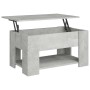 Mesa de centro madera de ingeniería gris hormigón 79x49x41 cm en Mesas de centro | Comprar online en Foru.es