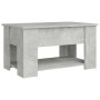 Mesa de centro madera de ingeniería gris hormigón 79x49x41 cm en Mesas de centro | Comprar online en Foru.es