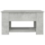 Mesa de centro madera de ingeniería gris hormigón 79x49x41 cm en Mesas de centro | Comprar online en Foru.es