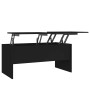 Mesa de centro madera de ingeniería negro 102x50,5x46,5 cm en Mesas de centro | Comprar online en Foru.es