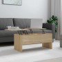 Mesa de centro madera ingeniería roble Sonoma 102x50,5x46,5 cm en Mesas de centro | Comprar online en Foru.es