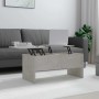 Mesa de centro madera ingeniería gris hormigón 102x50,5x46,5 cm en Mesas de centro | Comprar online en Foru.es