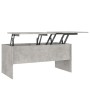 Mesa de centro madera ingeniería gris hormigón 102x50,5x46,5 cm en Mesas de centro | Comprar online en Foru.es