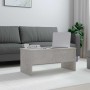 Mesa de centro madera ingeniería gris hormigón 102x50,5x46,5 cm en Mesas de centro | Comprar online en Foru.es