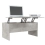 Mesa de centro madera ingeniería gris hormigón 102x50,5x46,5 cm en Mesas de centro | Comprar online en Foru.es