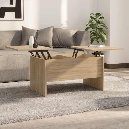 Mesa de centro madera de ingeniería roble Sonoma 80x50x42,5 cm en Mesas de centro | Comprar online en Foru.es