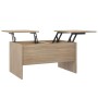Mesa de centro madera de ingeniería roble Sonoma 80x50x42,5 cm en Mesas de centro | Comprar online en Foru.es