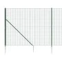 Wire fence with anchor spikes green 2x10 m by vidaXL, fence panels - Ref: Foro24-154102, Price: 172,69 €, Discount: %