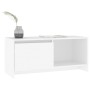 Mueble para TV de madera contrachapada blanco 90x35x40 cm en Muebles TV | Comprar online en Foru.es