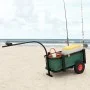 Carrito de pesca con bolsa de acero negro de vidaXL, Carros e islas - Ref: Foro24-153604, Precio: 131,47 €, Descuento: %