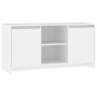 Mueble para TV madera contrachapada blanco 102x37,5x52,5 cm en Muebles TV | Comprar online en Foru.es