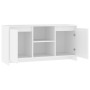 Mueble para TV madera contrachapada blanco 102x37,5x52,5 cm en Muebles TV | Comprar online en Foru.es