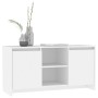 Mueble para TV madera contrachapada blanco 102x37,5x52,5 cm en Muebles TV | Comprar online en Foru.es