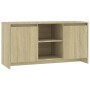 Mueble de TV madera contrachapada roble Sonoma 102x37,5x52,5 cm en Muebles TV | Comprar online en Foru.es