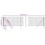 Green galvanized steel wire fence 0.8x10 m by vidaXL, fence panels - Ref: Foro24-154080, Price: 61,24 €, Discount: %
