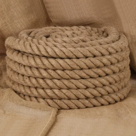 Jute rope 25 m long and 40 mm thick by vidaXL, Ropes and metal cords - Ref: Foro24-153777, Price: 178,29 €, Discount: %