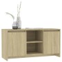 Mueble de TV madera contrachapada roble Sonoma 102x37,5x52,5 cm en Muebles TV | Comprar online en Foru.es