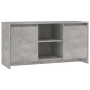 Mueble de TV madera contrachapada gris hormigón 102x37,5x52,5cm en Muebles TV | Comprar online en Foru.es
