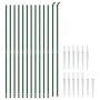 Cerca de alambre con pinchos de anclaje verde 2,2x25 m de vidaXL, Paneles de vallas - Ref: Foro24-154143, Precio: 286,23 €, D...