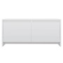 Mesa de centro madera contrachapada blanco brillo 90x50x41,5 cm en Mesas de centro | Comprar online en Foru.es