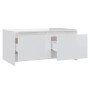 Mesa de centro madera contrachapada blanco brillo 90x50x41,5 cm en Mesas de centro | Comprar online en Foru.es