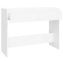Mesa consola madera de ingeniería blanca 100x35x76,5 cm en Mesas auxiliares | Comprar online en Foru.es
