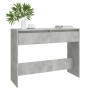 Mesa consola madera de ingeniería gris hormigón 100x35x76,5 cm en Mesas auxiliares | Comprar online en Foru.es