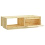 Mesa de centro de madera maciza de abeto 110x50x33,5 cm en Mesas de centro | Comprar online en Foru.es