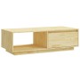 Mesa de centro de madera maciza de pino 110x50x33,5 cm en Mesas de centro | Comprar online en Foru.es