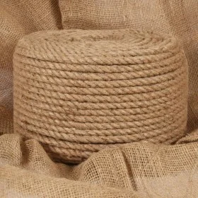 Jute rope 25 m long and 10 mm thick by vidaXL, Ropes and metal cords - Ref: Foro24-153748, Price: 21,22 €, Discount: %