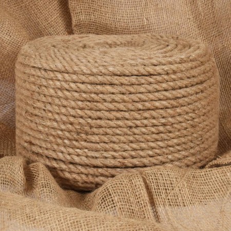 Cuerda de yute 25 m de longitud y 10 mm de grosor de vidaXL, Sogas y cuerdas metálicas - Ref: Foro24-153748, Precio: 27,10 €,...