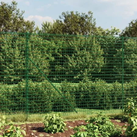 Wire fence with anchor spikes green 2.2x25 m by vidaXL, fence panels - Ref: Foro24-154111, Price: 386,18 €, Discount: %